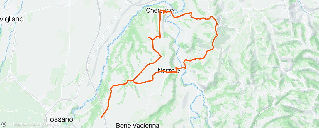 Mapa da atividade, Giro serale