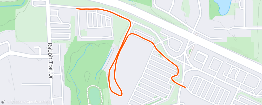 Map of the activity, Cool down mile