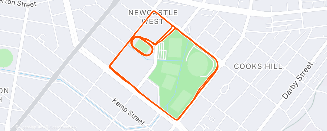 Mapa de la actividad, Morning Run