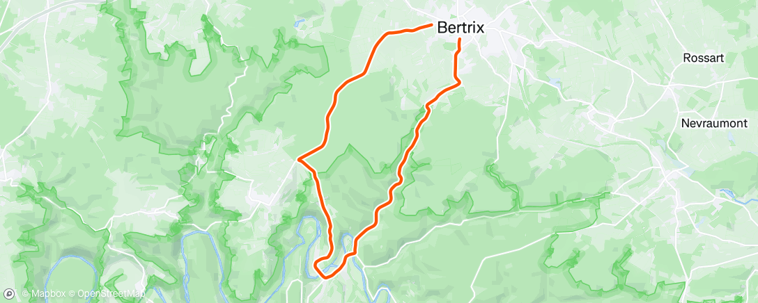 Mapa de la actividad (Première sortie des vacances en Vélo tout seul)