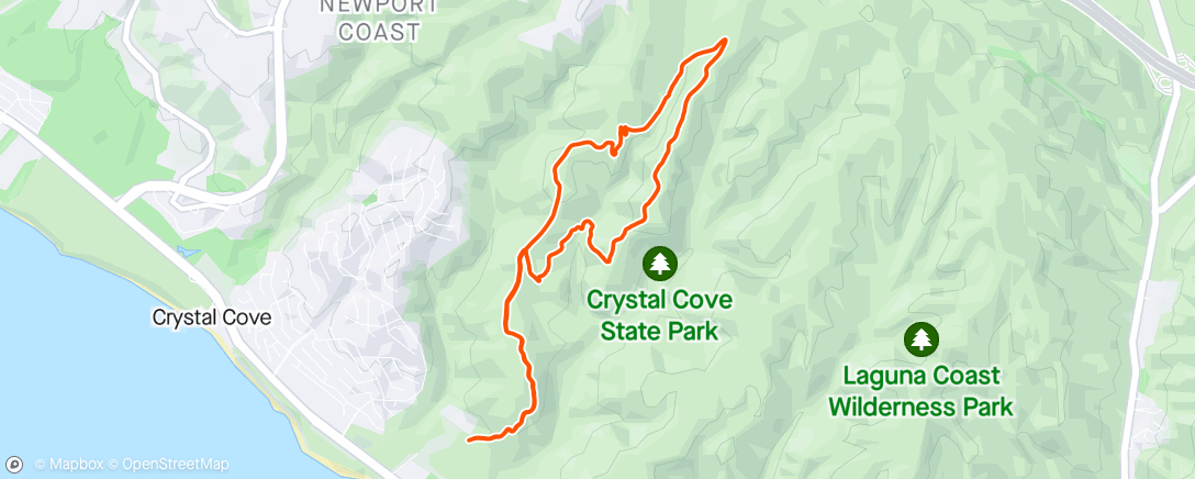 Mapa da atividade, Hike with Beauski