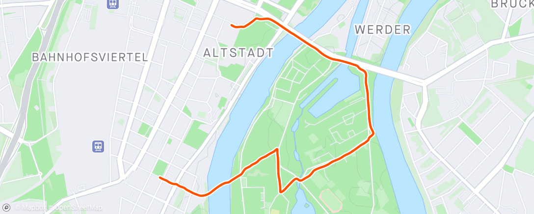 アクティビティ「Mittagspaziergang」の地図
