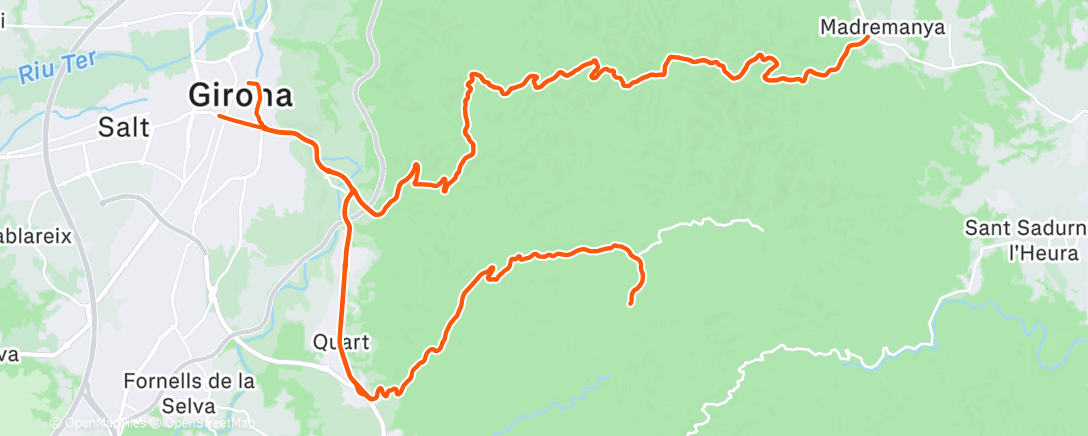 Map of the activity, Fahrt am Nachmittag