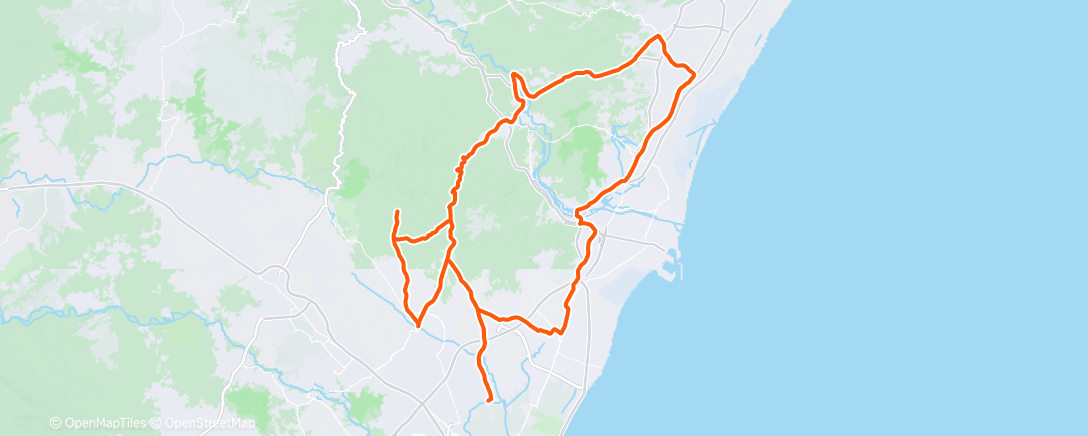 Map of the activity, Morning Ride