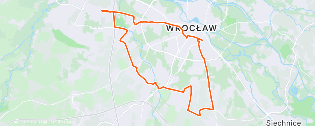 Map of the activity, Morning Gravel Ride