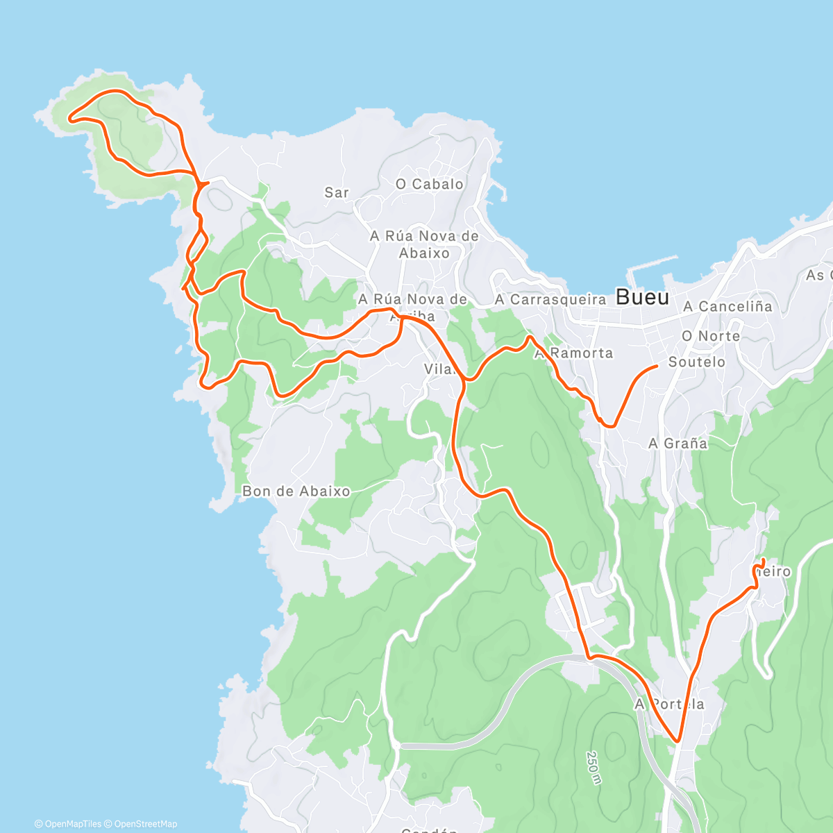Map of the activity, Voltiña ko Pedri