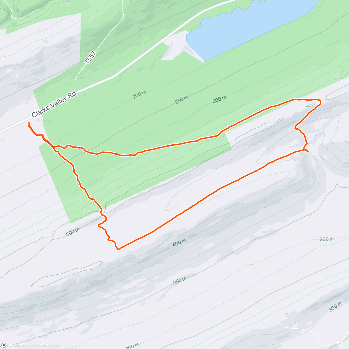 Map of the activity, Pennsylvania Recovery Jog/Hike