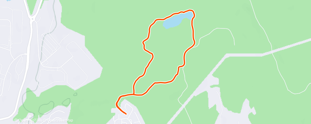 Map of the activity, Christmas walk and fire pit