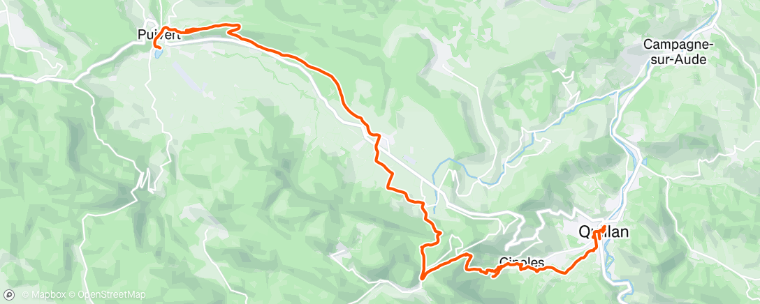 Map of the activity, Randonnée le matin