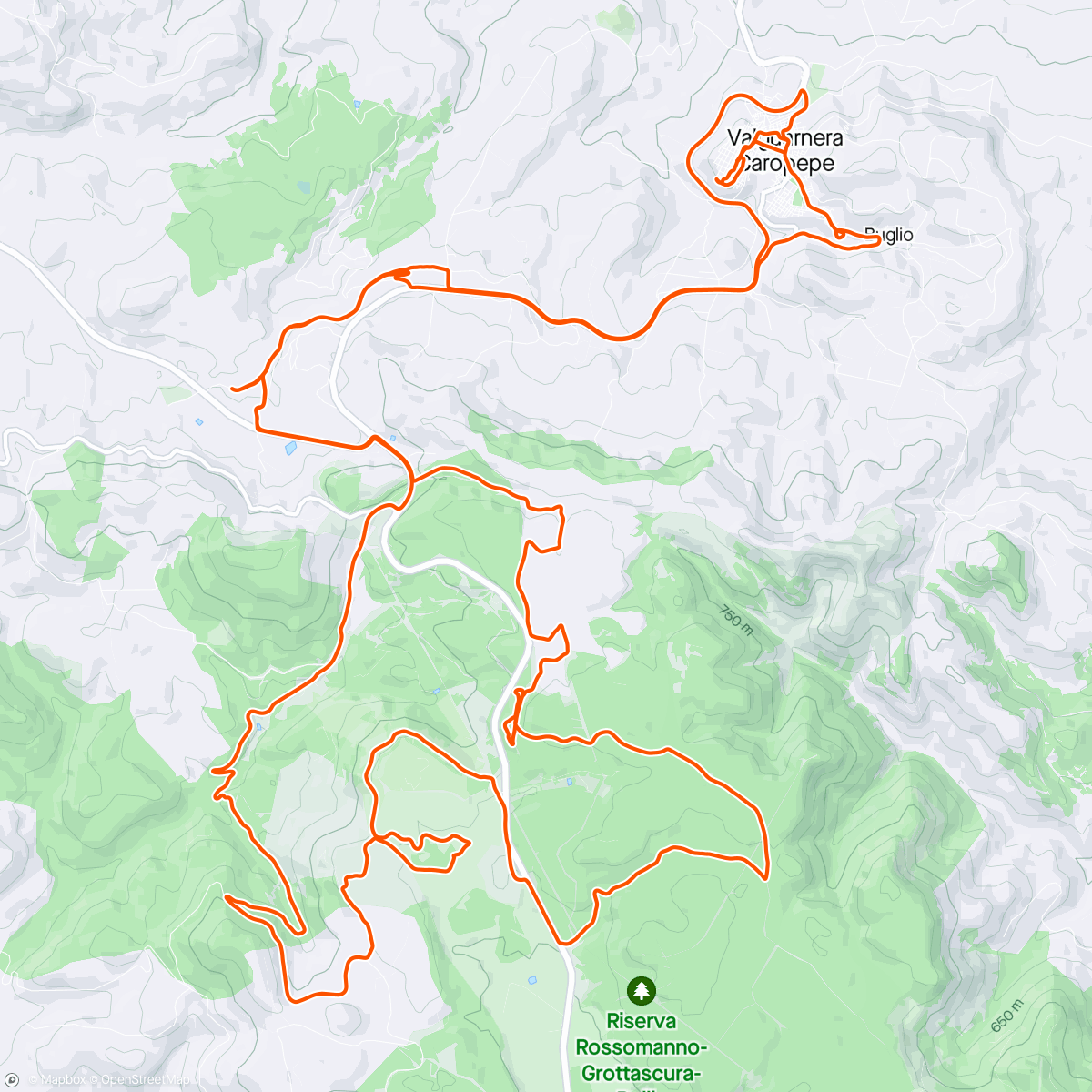 Map of the activity, Sessione di mountain biking pomeridiana 🚴🏼‍♂️💚