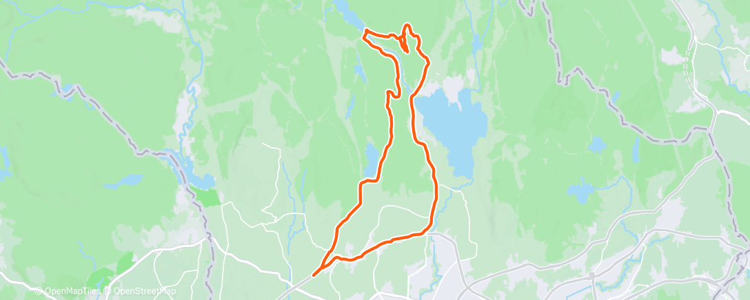 Карта физической активности (Lunch Mountain Bike Ride)