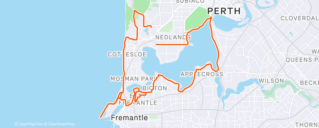 Map of the activity, Morning Ride