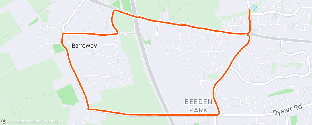 Map of the activity, Marathon - Last run