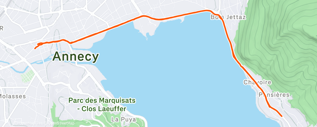 Map of the activity, Frenching