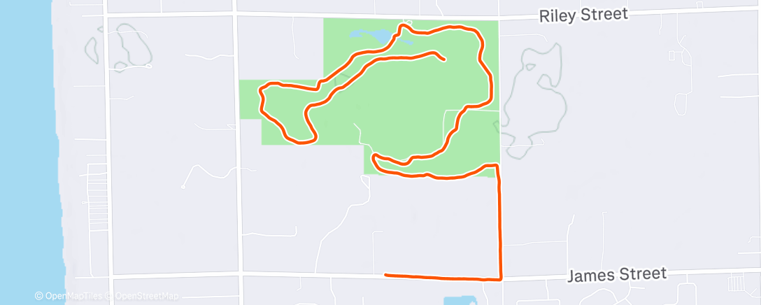 Map of the activity, Afternoon Mountain Bike Ride