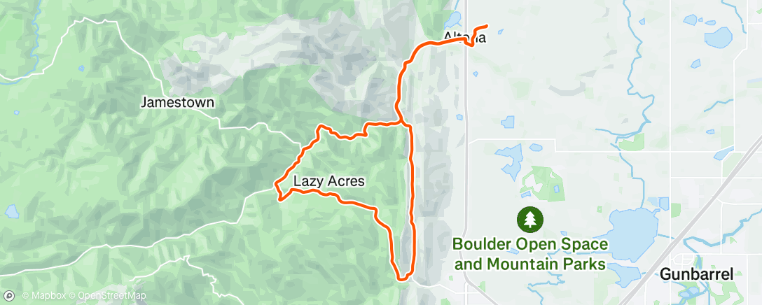 Map of the activity, Lee Hill - Olde Stage loop