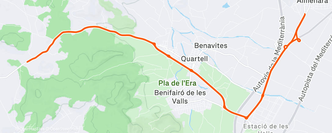 Map of the activity, Morning Ride