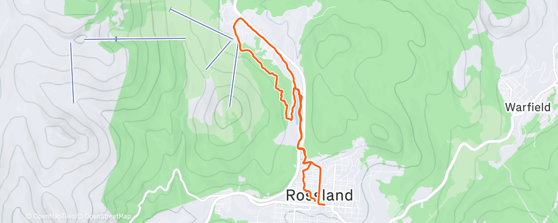 「PM: Rossland Run Club」活動的地圖