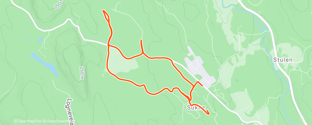 Карта физической активности (Evening Trail Run)