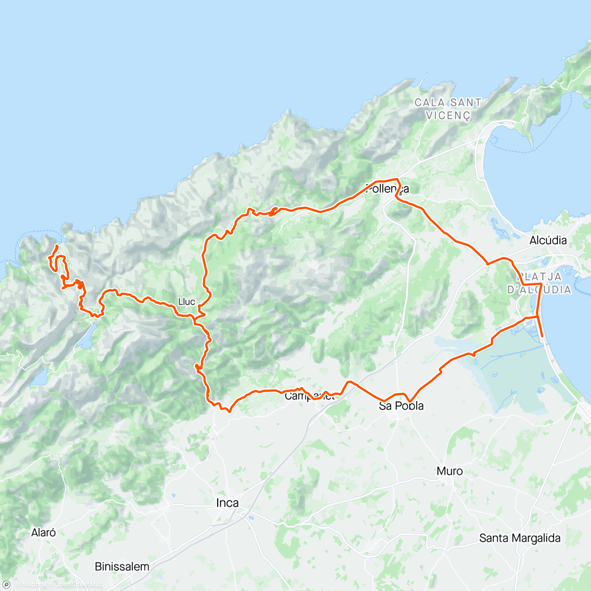 Map of the activity, Majorca 2024 - Sa Colobra