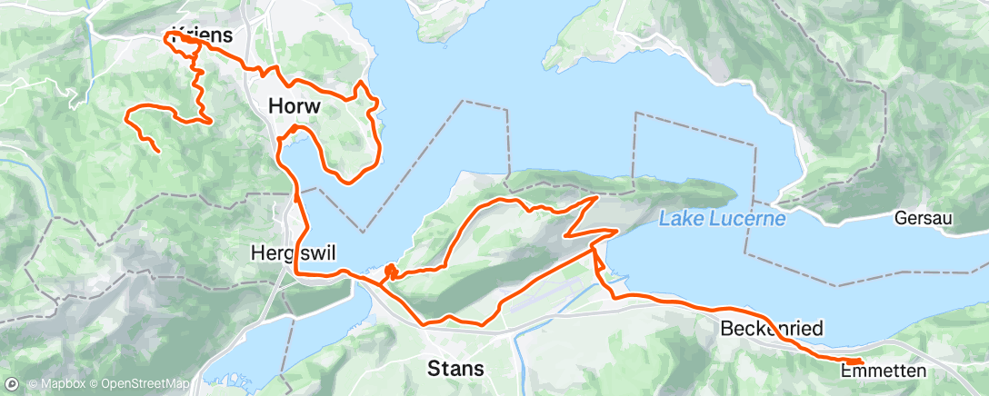 Map of the activity, Endlich wieder Rennradfahren 🖤