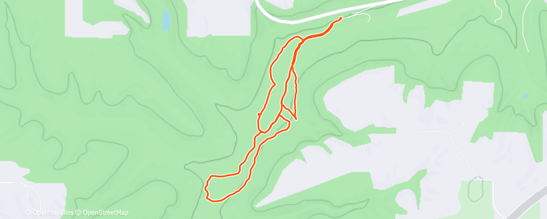 Map of the activity, Morning Nordic Ski