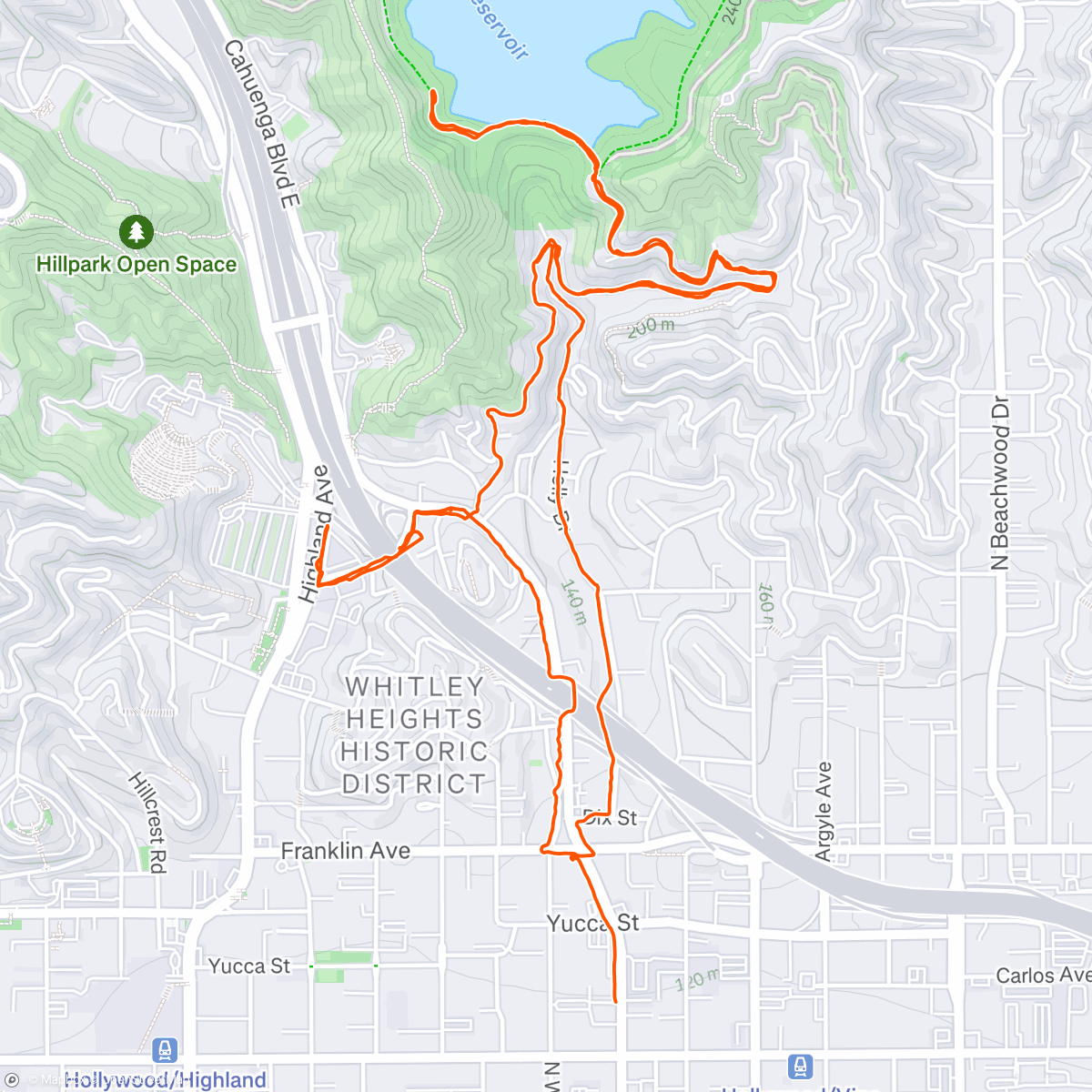 Mapa de la actividad (Morning hike)