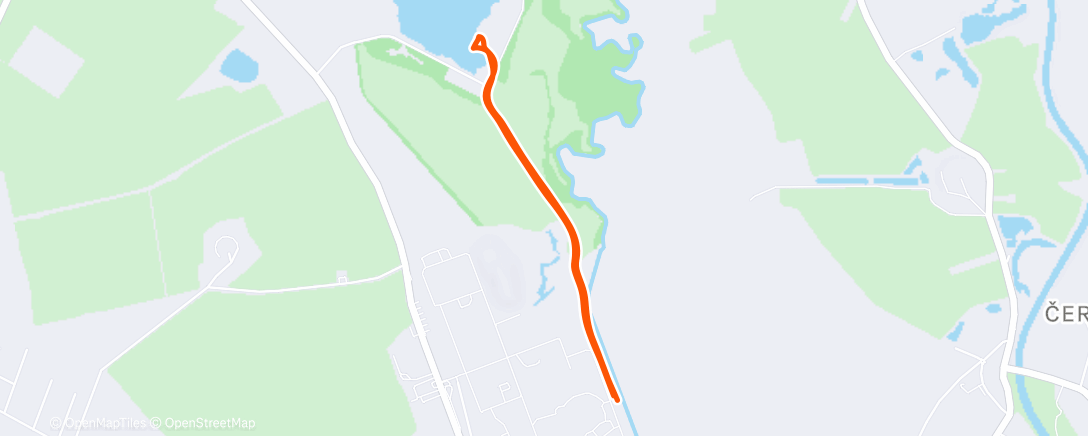 Map of the activity, Afternoon Trail Run