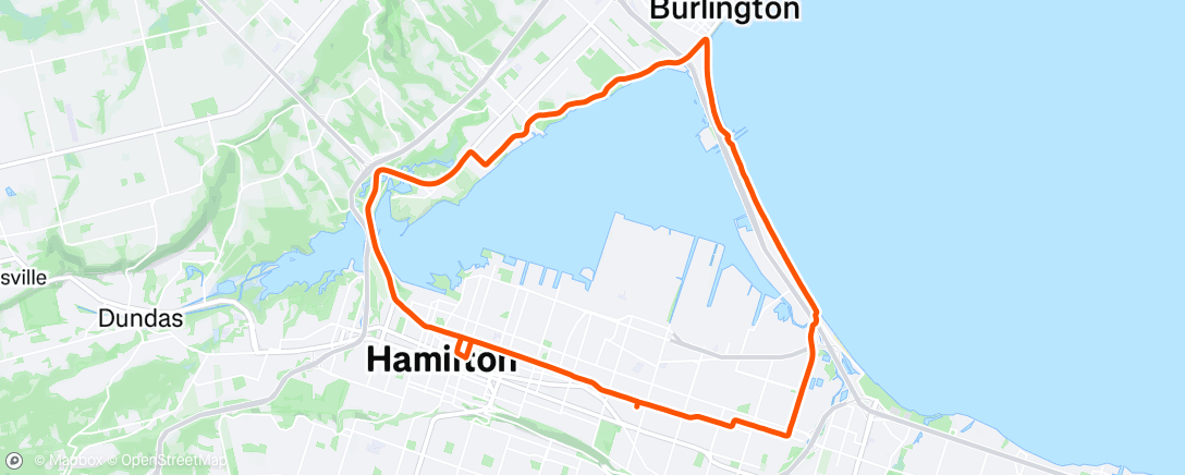 Map of the activity, Lunch Ride