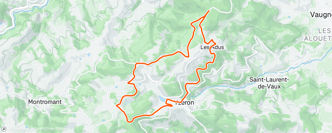 Map of the activity, Run above the cloud ⛅️