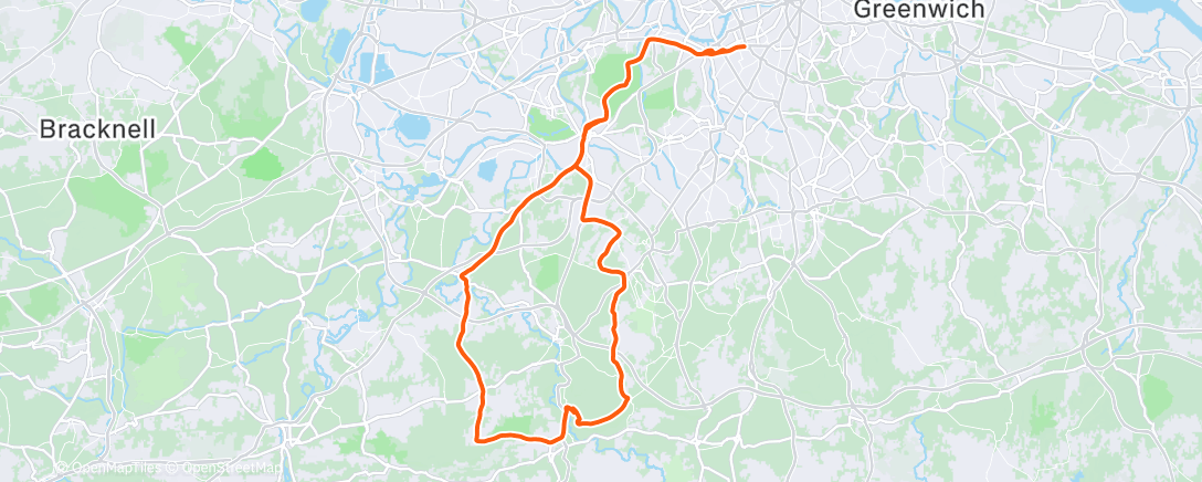 Map of the activity, Morning Ride