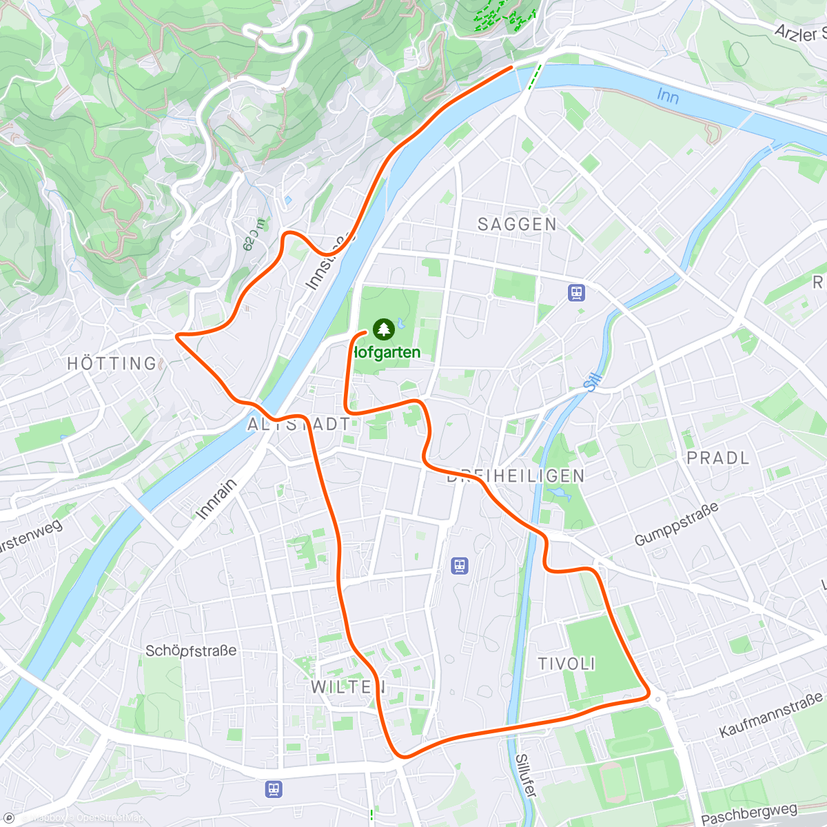 Map of the activity, Zwift - Race: Cycling Weekly Club 10 (D) on Innsbruckring in Innsbruck