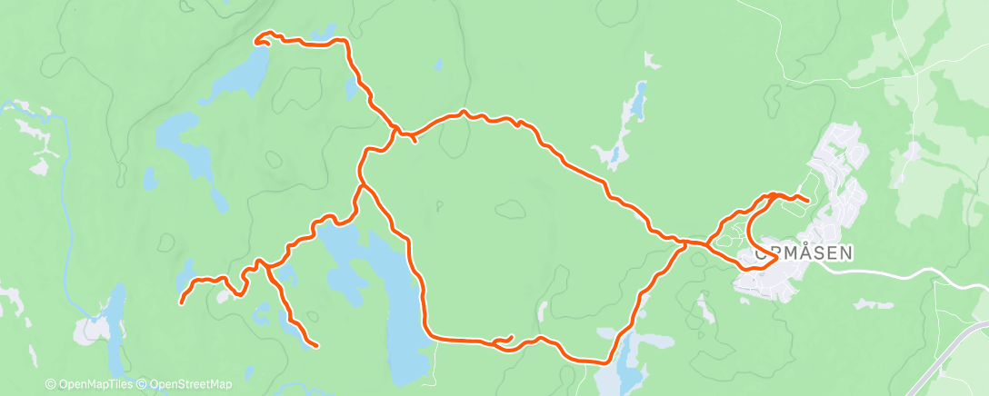 Map of the activity, Afternoon Ride