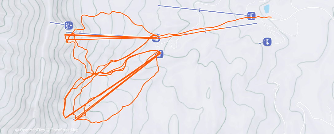 Map of the activity, Morning Alpine Ski