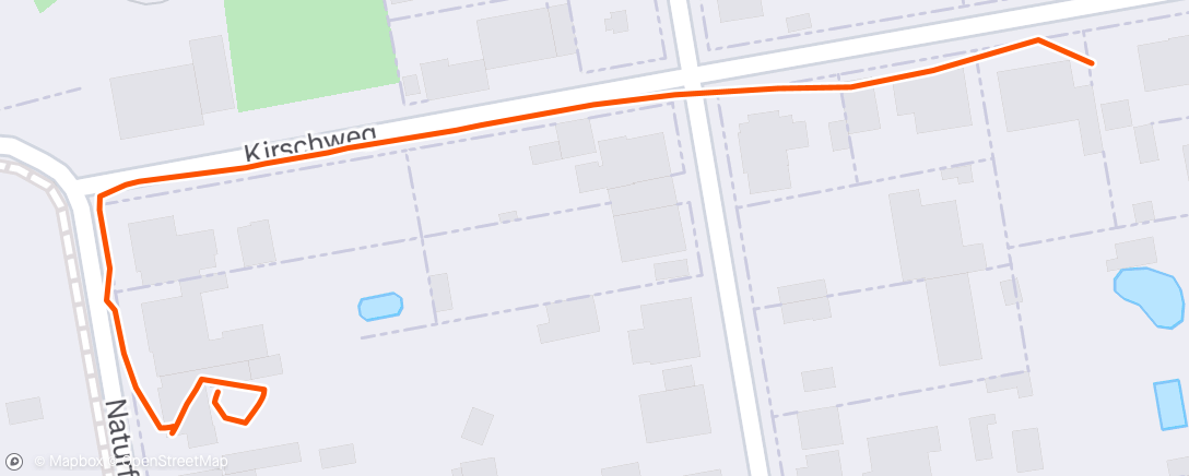 Map of the activity, Evening Walk