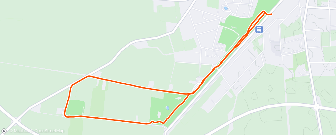 Map of the activity, Lauf am Morgen