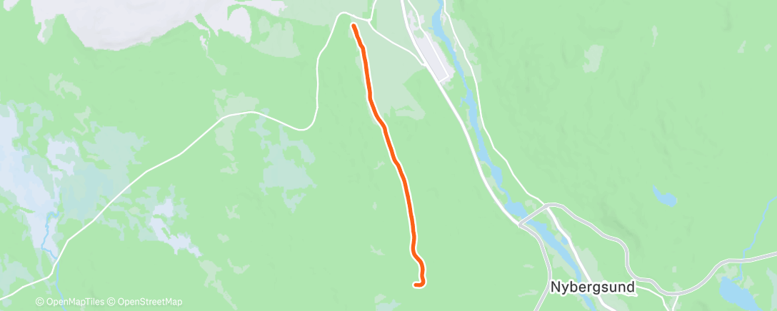 Карта физической активности (En tur till på Ole G veien)