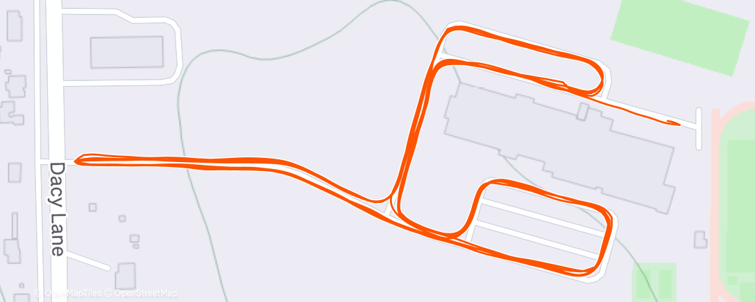 Map of the activity, Morning Run