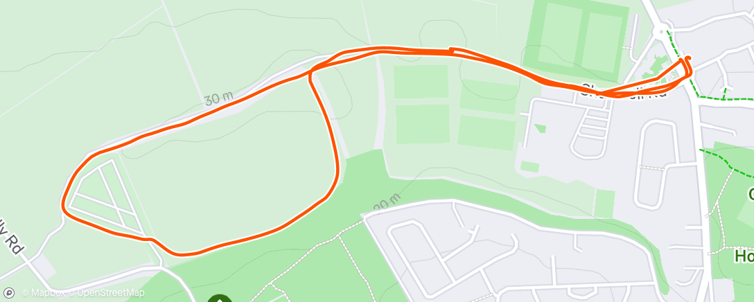 Map of the activity, Morning Walk