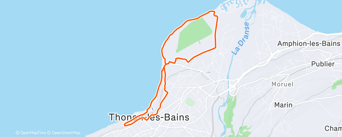 Карта физической активности (Afternoon Run)