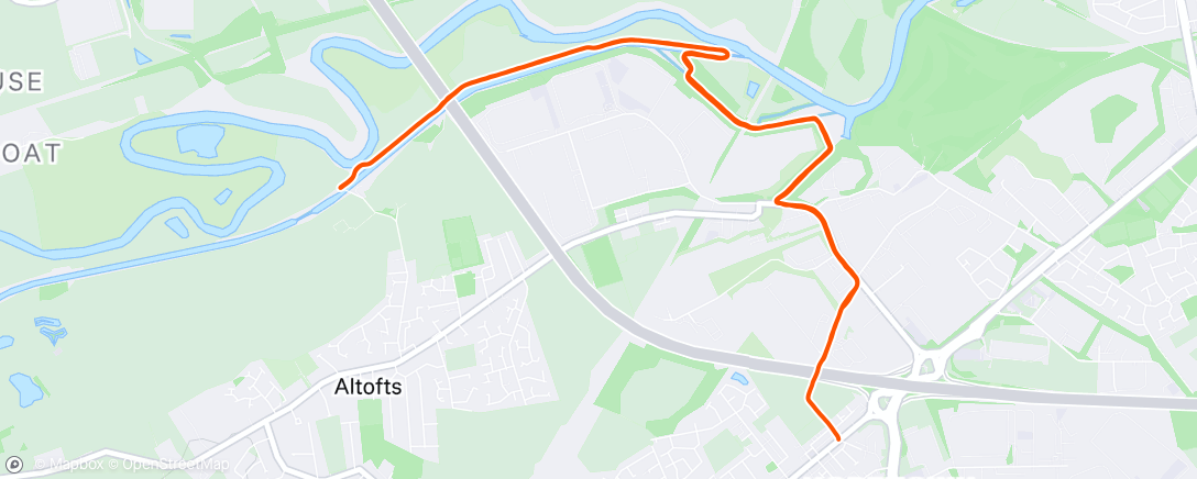 Map of the activity, Sunny canal miles 🌞🌞🌞