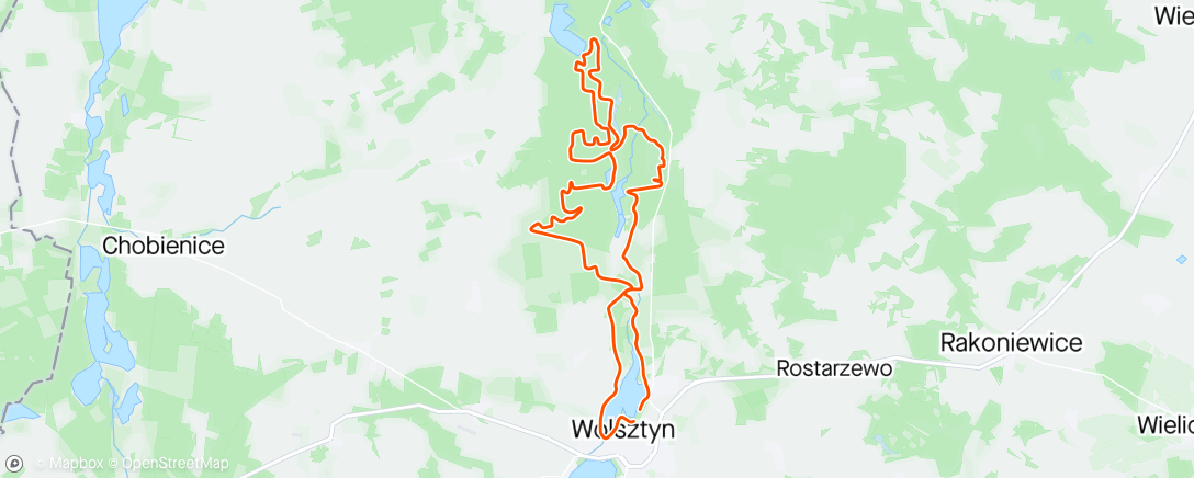 Map of the activity, Finał KE Wolsztyn dystans mega open 22 M3 9
