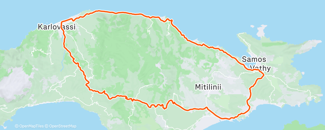 Map of the activity, Morning Ride
