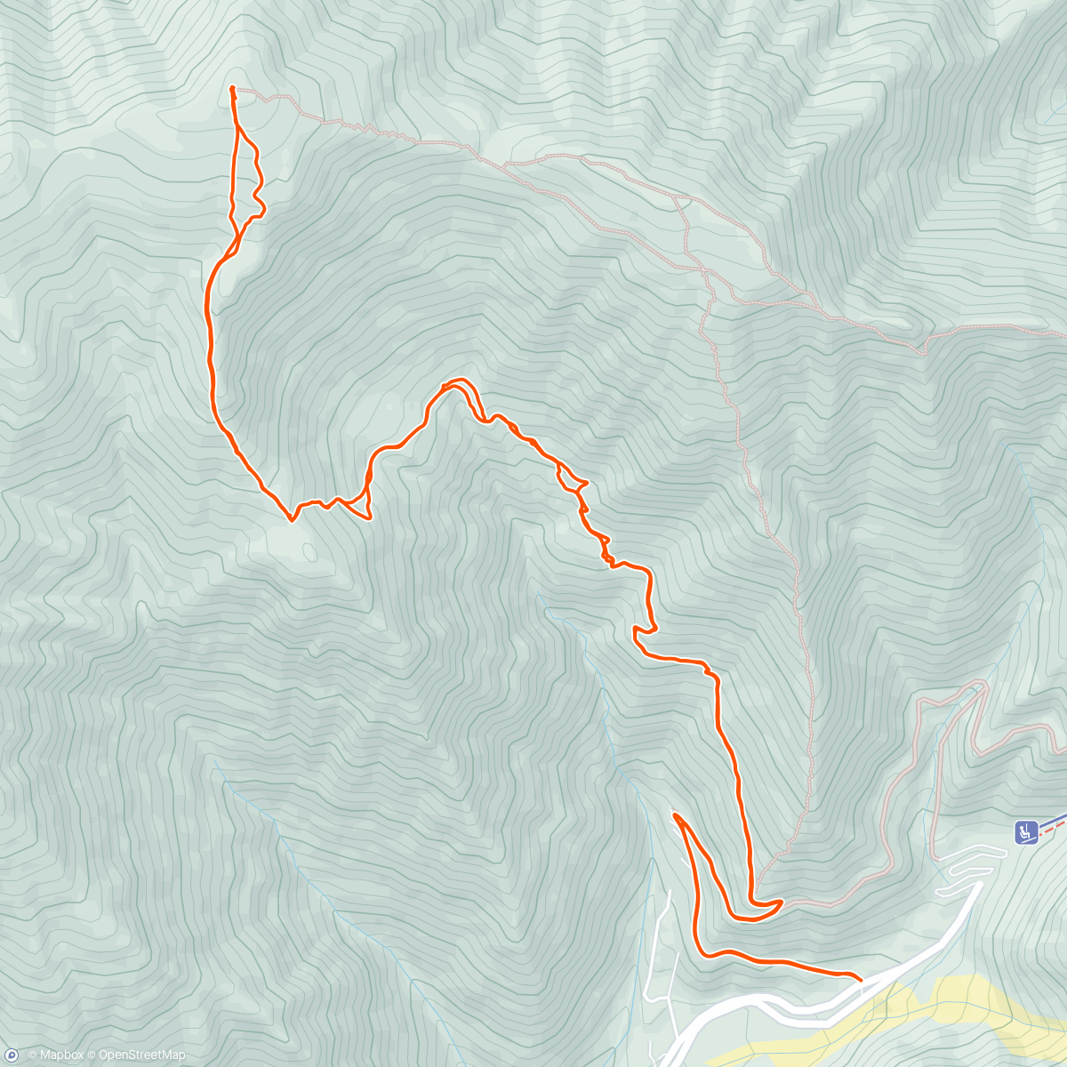 Map of the activity, Baldy via Ski Hut (#52)