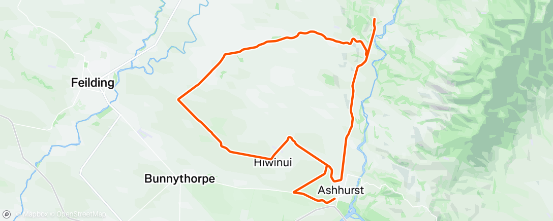 Map of the activity, Morning Ride