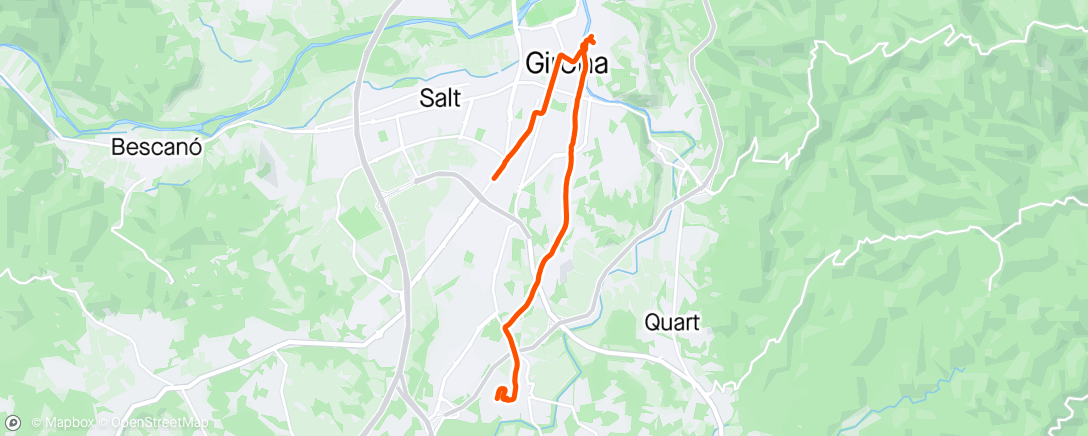 Kaart van de activiteit “Dropped off in Girona”