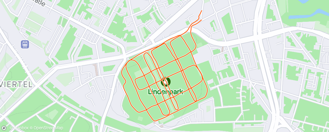 Map of the activity, Lindenpark