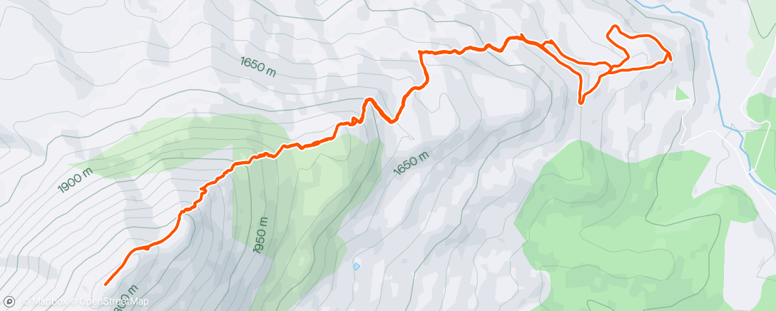 Map of the activity, From the hermitage to the peak la sagra