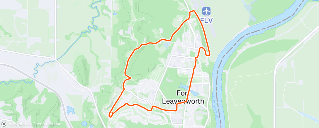 Map of the activity, Morning Run