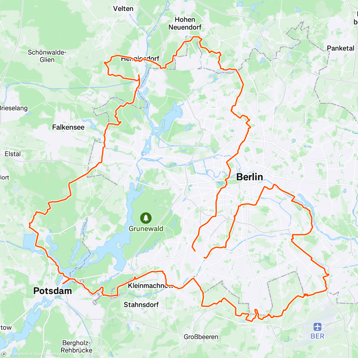 Map of the activity, CXB - Mauercross 23